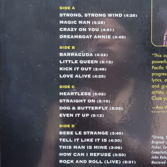 VINYL Heart: Greatest Hits - Remastered 2 LP NEW / SEALED - Picture 5 of 5